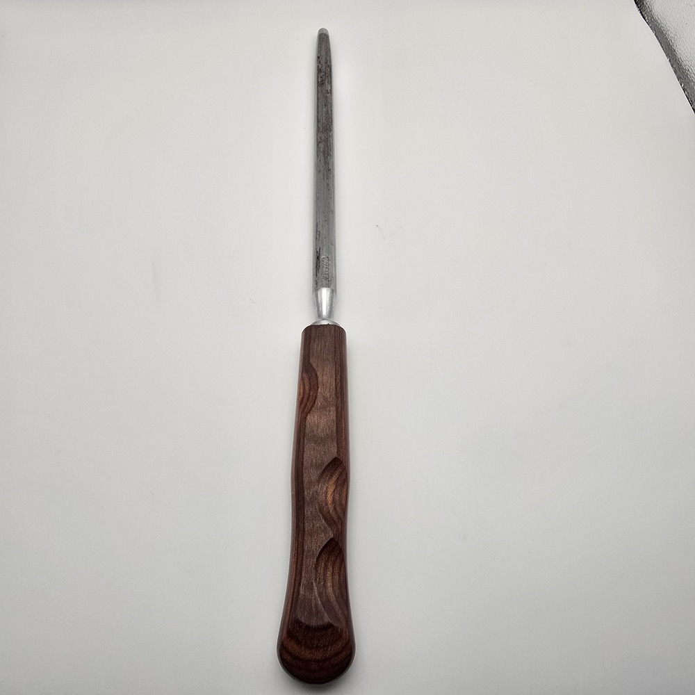 Flint Honing Steel Unisex 13.25in Brown Wood Handle England Sharpening Rod